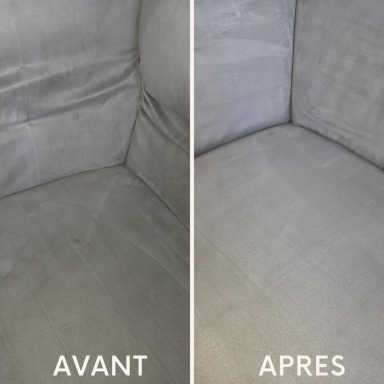 Nettoyage d'un canapé en suédine 
