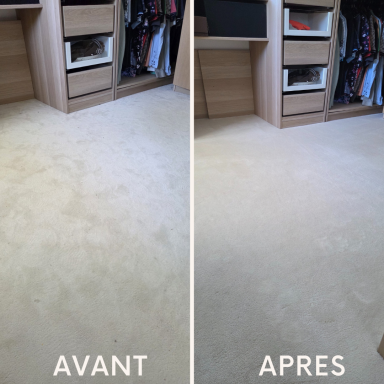 Nettoyage d'une moquette